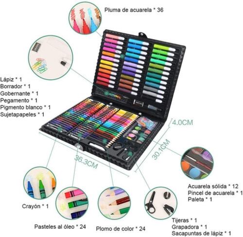 Marcadores Lapices Colores Profesionales Kit Dibujo 150pcs