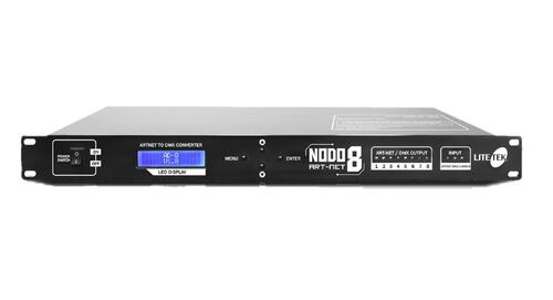 Distribuidor Dmx Lite Tek Nodo Art-net 8 Con 8 Salidas 