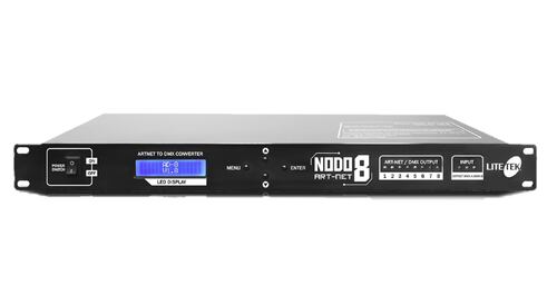 Distribuidor Dmx Lite Tek Nodo Art-net 8 Con 8 Salidas 