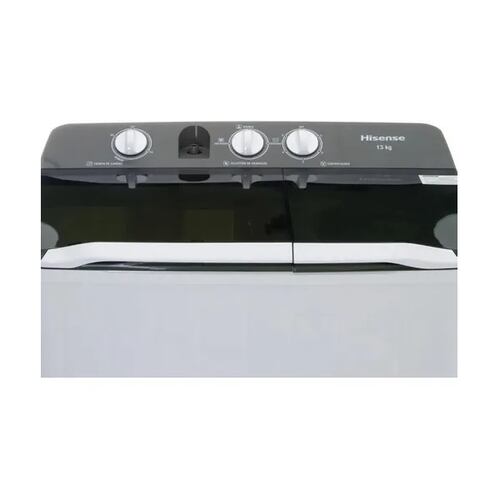 Lavadora Semi Automatica 13 Kg Blanca 127 V WSA1302P Hisense