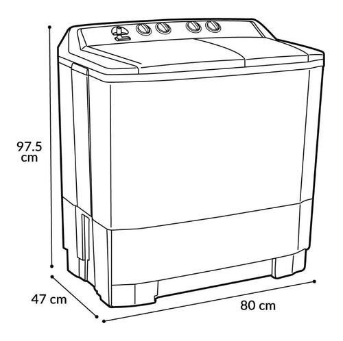 Lavadora Semi Automatica 13 Kg Blanca 127 V WSA1302P Hisense