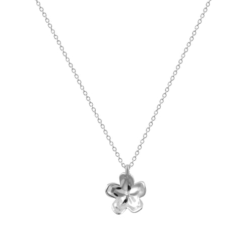 Dije flor de plata .925 y cadena, Colección Floral, Joyería para Mujer de Anante Joyería.