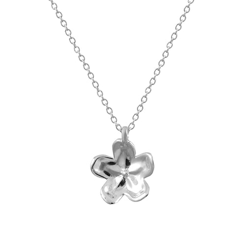 Dije flor de plata .925 y cadena, Colección Floral, Joyería para Mujer de Anante Joyería.