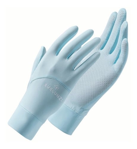 Guantes De Protección Solar Para Mujer Azul