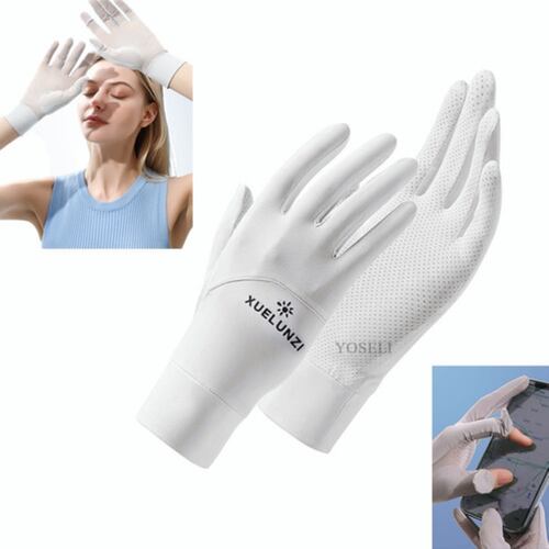 Guantes De Protección Solar Para Mujer Blancos
