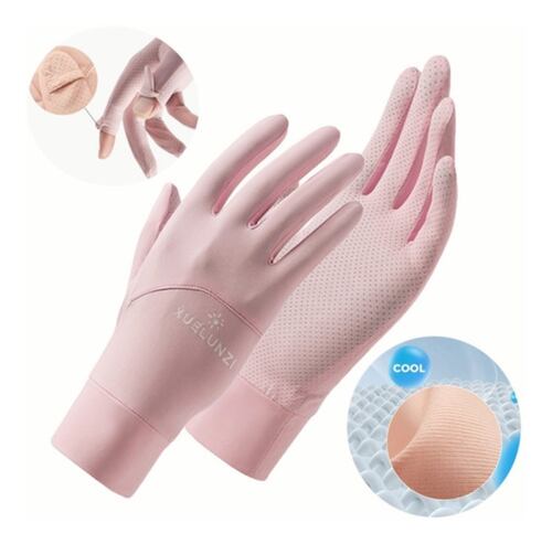 Guantes De Protección Solar Para Mujer Rosa