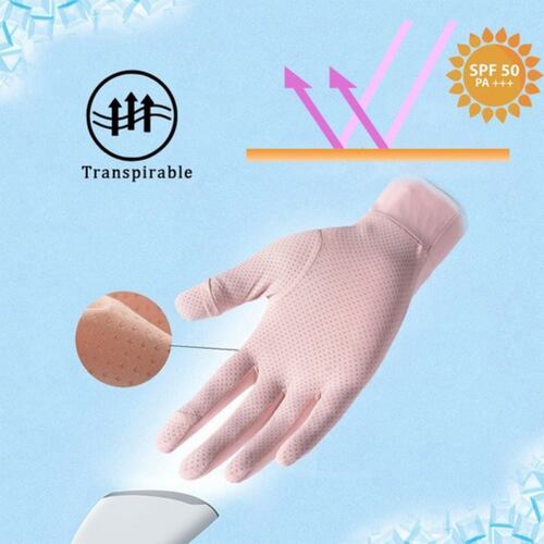 Guantes De Protección Solar Para Mujer Rosa