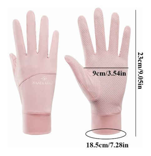 Guantes De Protección Solar Para Mujer Rosa