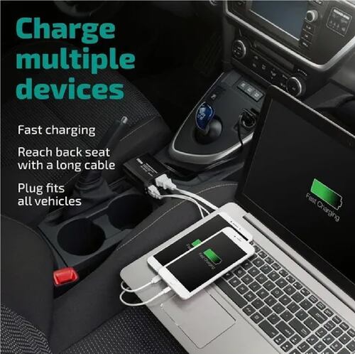 Inversor De Alta Potencia Para Coche 150 W, Doble Usb