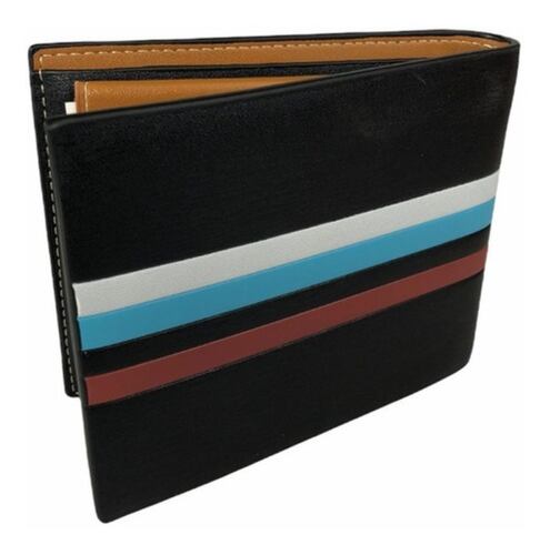 Cartera Caballero Con Tarjetero Piel Negro