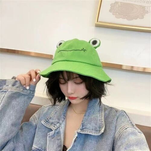 Sombrero Para Adulto de Rana Color Verde