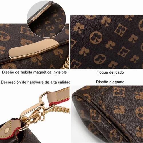 Bolsa Mariconera Moda Mujer Bandolera Cartera Mano Monedero.