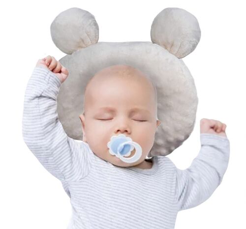 Almohada Para Bebe Latex Natural Prevenir Cabeza Plana.