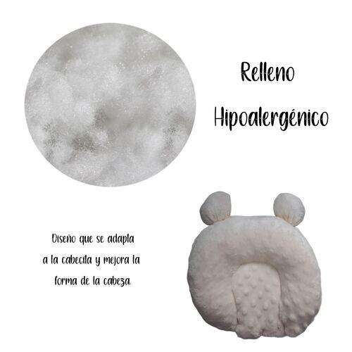 Almohada Para Bebe Latex Natural Prevenir Cabeza Plana.