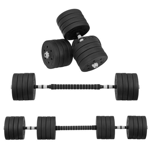 Par de Mancuerna de 50 Kg Ajustable Discos Barra Recta Altera