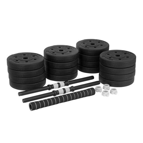 Par de Mancuerna de 50 Kg Ajustable Discos Barra Recta Altera