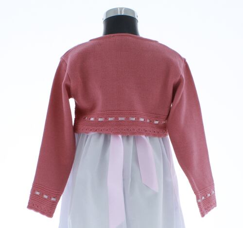 Sueter Niña Bolero Tejido Rosa 3169 1 a 16 Años.