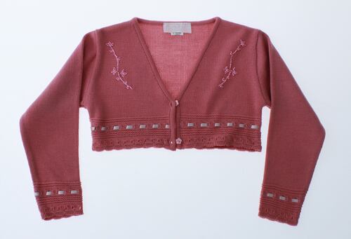 Sueter Niña Bolero Tejido Rosa 3169 1 a 16 Años.