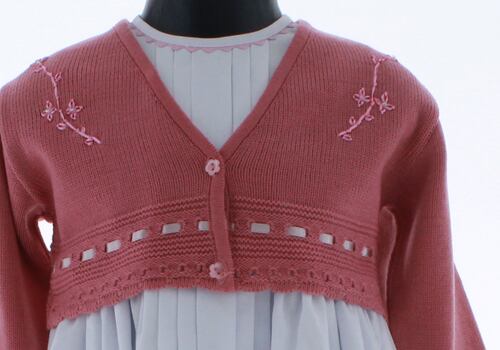 Sueter Niña Bolero Tejido Rosa 3169 1 a 16 Años.