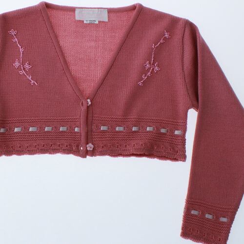 Sueter Niña Bolero Tejido Rosa 3169 1 a 16 Años.