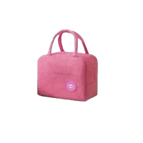 Lonchera Termica Portatil Con Papel de Aluminio Rosa