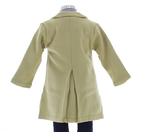 Abrigo Niña Color Beige Forrado 3176 1 a 10 Años.