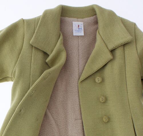 Abrigo Niña Color Beige Forrado 3176 1 a 10 Años.