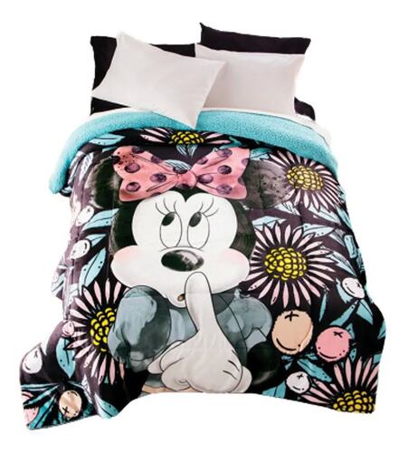 Cobertor Matrim/Indiv Minnie Poetic Violeta Colchas Concord.