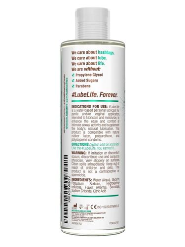LUBRICANTE Lubelife Base Agua 240ml CHISPAS DE CHOCOLATE/ LUBRICANTE  Vaginal Anal Con Sabor 