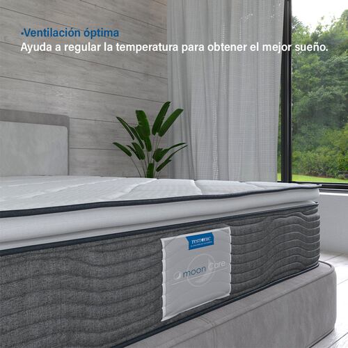 Colchón Restonic Matrimonial Santino Anti-Ácaros Ortopédico Confort Con Colchoneta PILLOW TOP