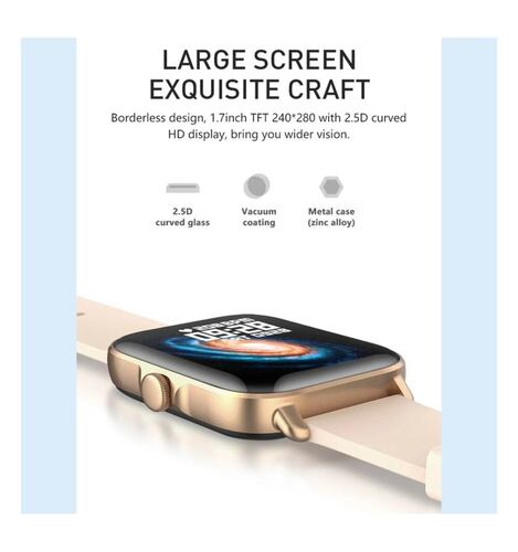 Smart watch Reloj Inteligente P28 Plus Full Touch Hd NEGRO FRALUGIO.