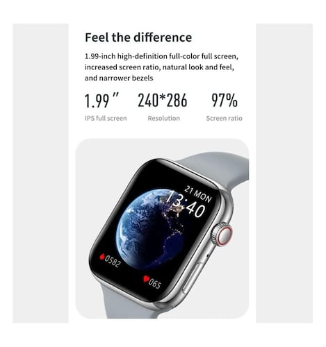 Smartwatch Reloj Inteligente Iwo 88 Series 8 Full Touch Nfc FRALUGIO.