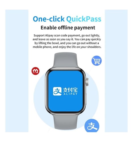 Smartwatch Reloj Inteligente Iwo 88 Series 8 Full Touch Nfc FRALUGIO.