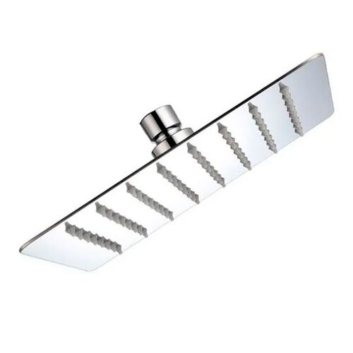 Regadera Cuadrada 20cm Cromada Espejo Baja Y Alta Presión