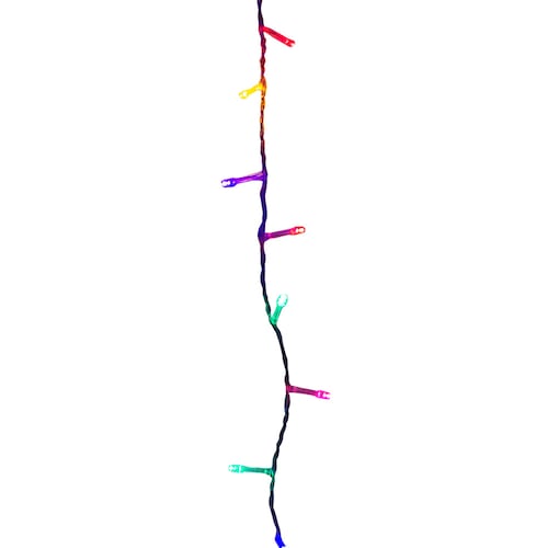 Tira Decorativa 60 Focos Luz Led Multicolor 8 Funciones Cable Transparente 3 m