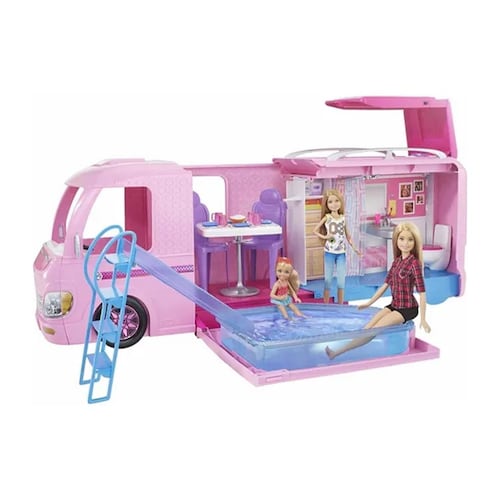 Set De Juego Barbie Estate Cámper De Los Sueños 3 En 1.