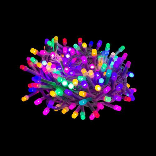 Serie Luces Multicolor 140 Led Tipo Micrófono 8funciones 7mts