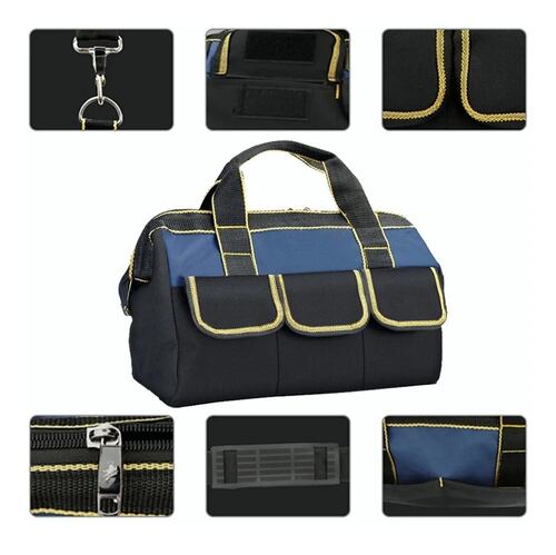 Bolsa De Herramientas Para Electricista Mochila Organizador Negro