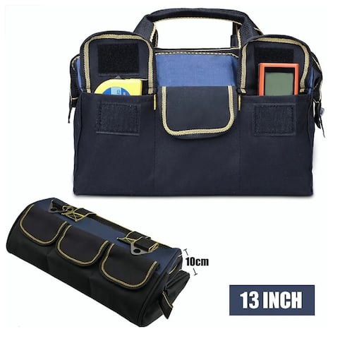 Bolsa De Herramientas Para Electricista Mochila Organizador Negro
