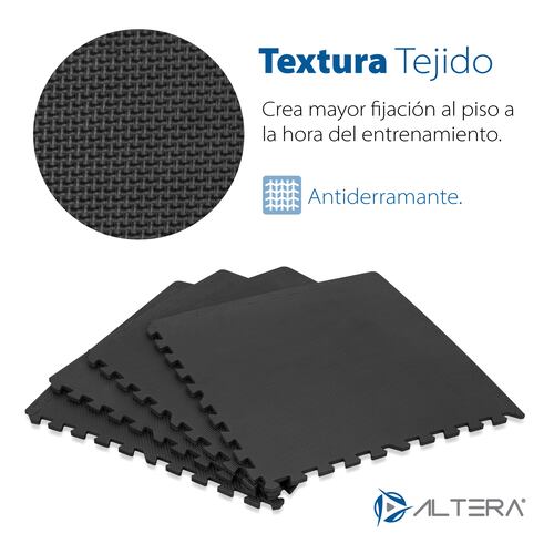 Tapete Para Yoga Y Ejercicio C/ 4 Piezas Antiderrapante De 1.2 Metros Eleva