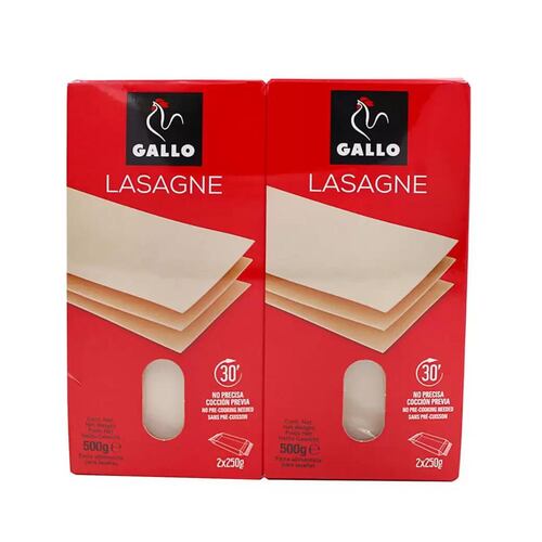 Lasaña Gallo 2 de 500g