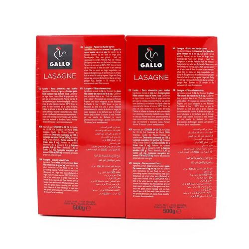 Lasaña Gallo 2 de 500g