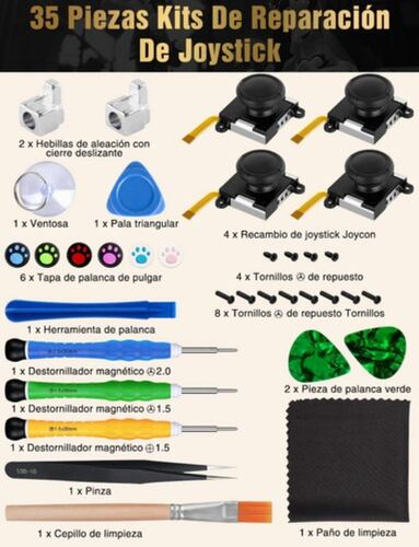 Kit De Reparación Nintendo Con 4 Joycon Joystick
