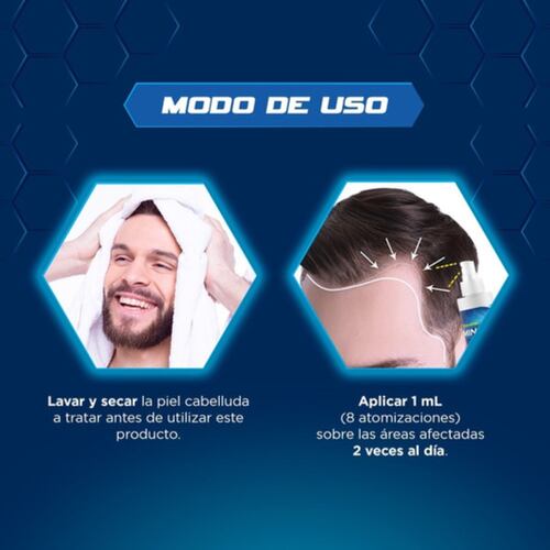 3 Pz Minoxidil 5% Tratamiento Crecimiento Cabello Y Barba