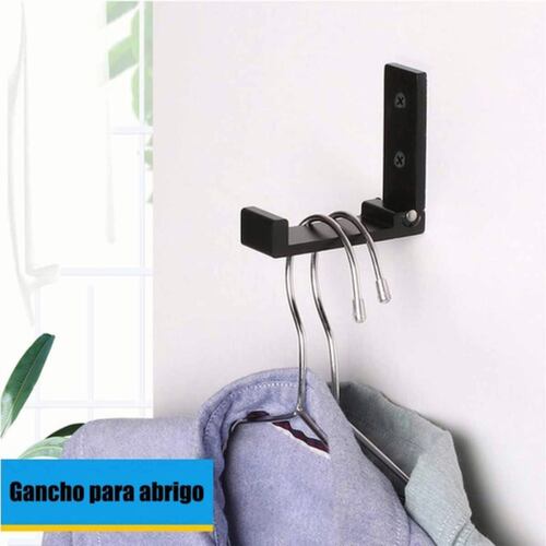 Set De 4 Gancho Plegable De Aleación De Aluminio Plateado