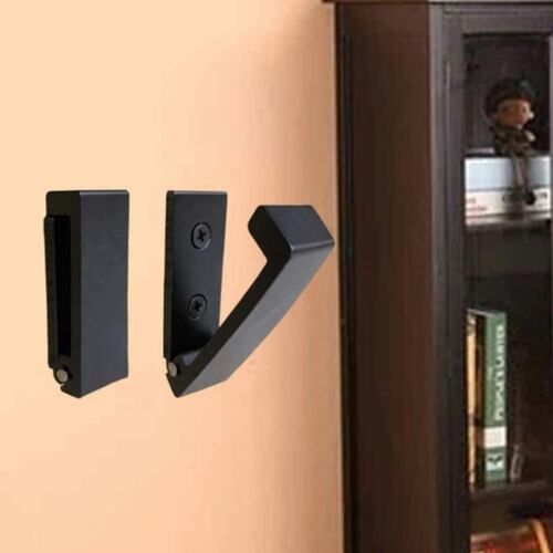 Set De 4 Gancho Plegable De Aleación De Aluminio Negro