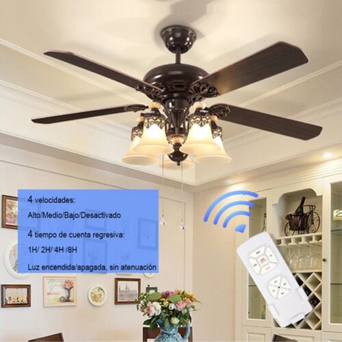 Kit De Control Remoto De Lámpara Ventilador De Techo
