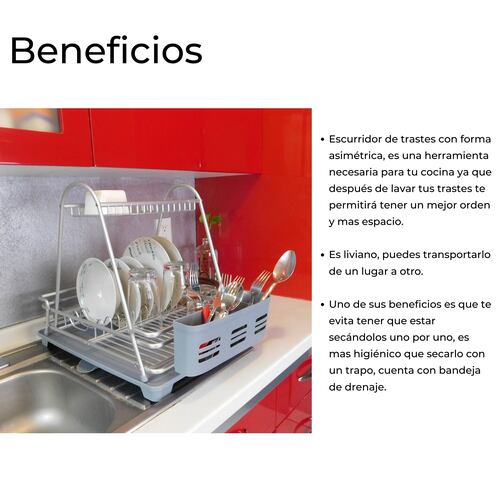 Escurridor de trastes 2 Niveles 
