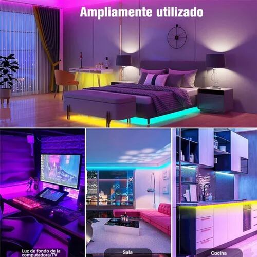 Tira De Luz Led Rgb 2 Rollos De 5m Y 2 Controles.