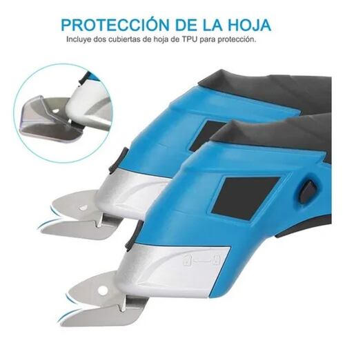 Tijera Eléctrica Inalámbrica Recargable Cortadora De Telas